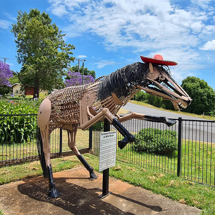Yarraman horse statue